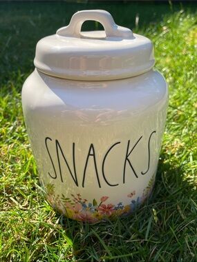 Rae Dunn “Snacks” Jar Floral